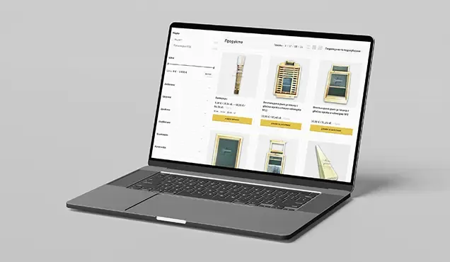 Продуктова страница и каталог в WooCommerce сайта на Палисандър ООД